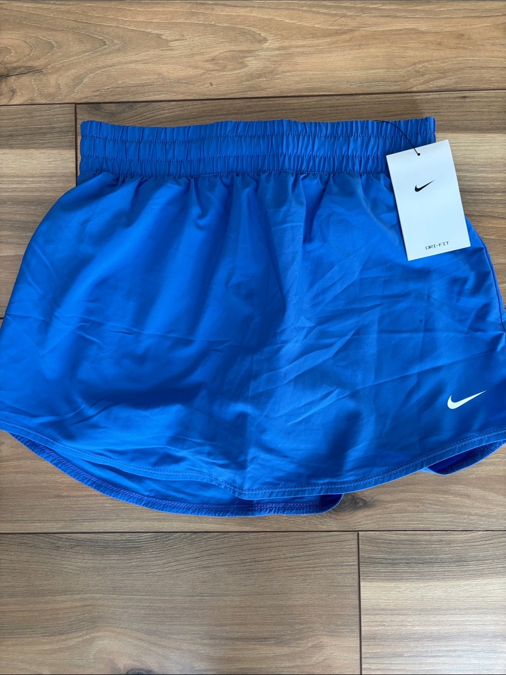 Nike Girls' Royal Blue Athletic Skort with White Swoosh